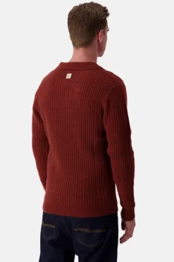 Pullover*Colours & Sons Pullover Johnny Kragen - Brandy