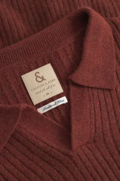 Pullover*Colours & Sons Pullover Johnny Kragen - Brandy