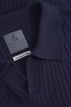 Pullover*Colours & Sons Pullover Johnny Kragen - Navy