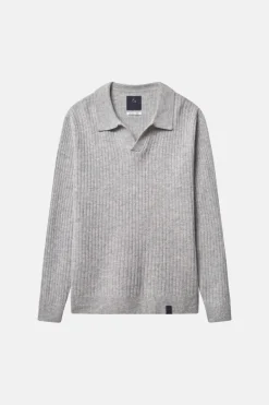 Pullover*Colours & Sons Pullover Johnny Kragen - Silver