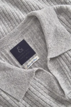 Pullover*Colours & Sons Pullover Johnny Kragen - Silver