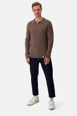 Pullover*Colours & Sons Pullover Johnny Kragen - Soil