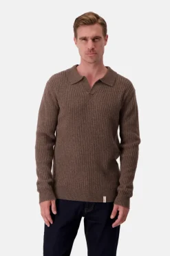 Pullover*Colours & Sons Pullover Johnny Kragen - Soil