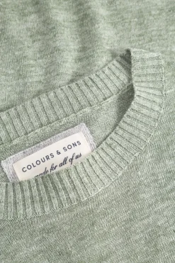 Pullover*Colours & Sons Pullover Leinen - Lime