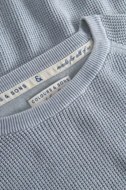 Pullover|Pullover*Colours & Sons Roundneck Basic - Sky