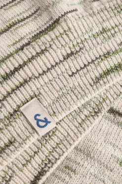 Pullover*Colours & Sons Roundneck-Space Dyed - Green Combo