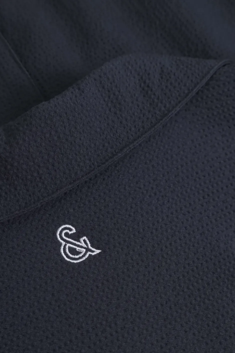 Hemden*Colours & Sons Shirt Seersucker Solid - Navy