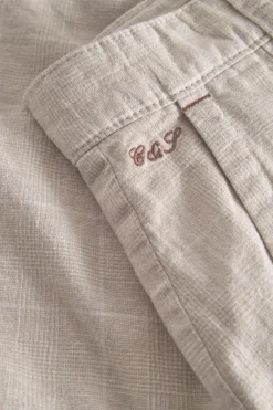 Shorts*Colours & Sons Shorts Leinen Blend - Tent Check