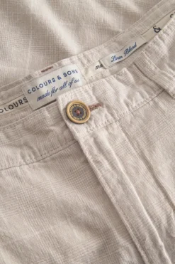 Shorts*Colours & Sons Shorts Leinen Blend - Tent Check