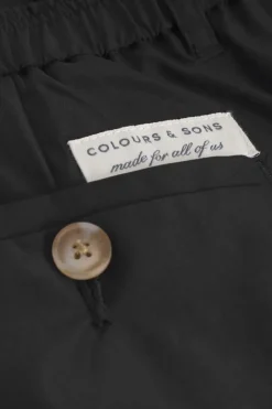 Shorts*Colours & Sons Shorts with Pleats - Black