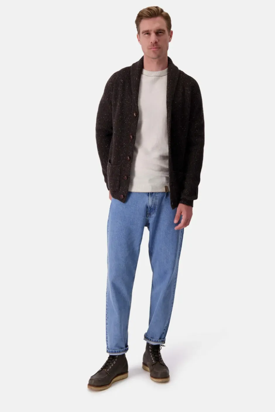 Pullover*Colours & Sons Strickjacke Donegal - Soil