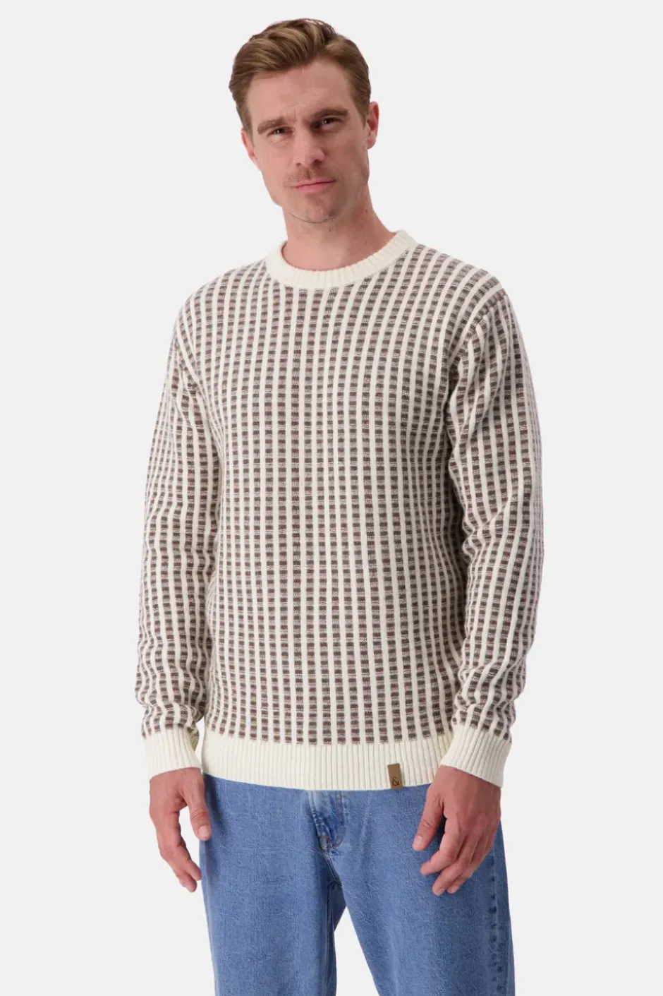 Pullover*Colours & Sons Strickpullover-gemustert - Offwhite-Soil