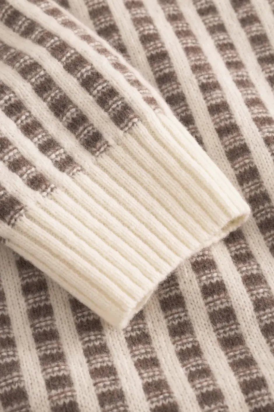 Pullover*Colours & Sons Strickpullover-gemustert - Offwhite-Soil