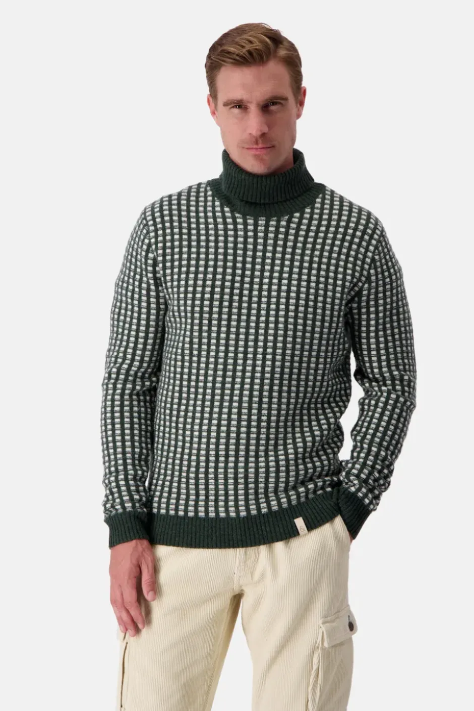 Pullover*Colours & Sons Strickpullover-gemustert - Yucca-Offwhite