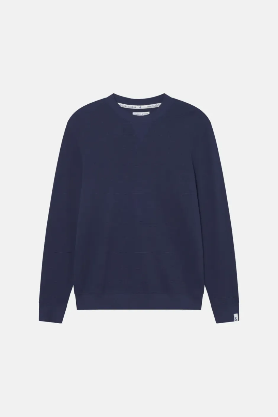 Sweatshirts*Colours & Sons Sweatshirt Strukturiert - Navy