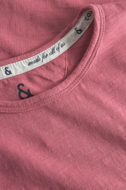 T-Shirts & Polos|T-Shirts & Polos*Colours & Sons T-Shirt Slub - Mauve