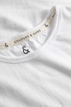 T-Shirts & Polos|T-Shirts & Polos*Colours & Sons T-Shirt Slub - White