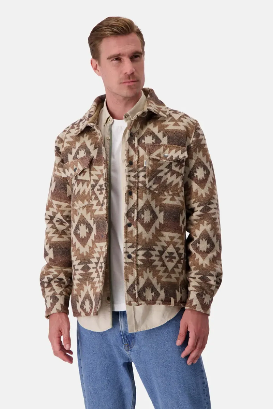 Jacken*Colours & Sons Workerjacket - Beige Ethno