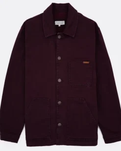 Jacken*Colours & Sons Worker Jacket Coloured Denim - Port Wine