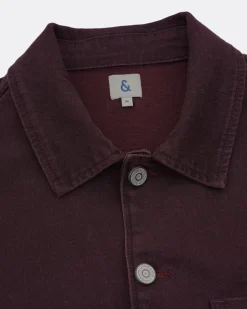 Jacken*Colours & Sons Worker Jacket Coloured Denim - Port Wine