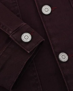 Jacken*Colours & Sons Worker Jacket Coloured Denim - Port Wine
