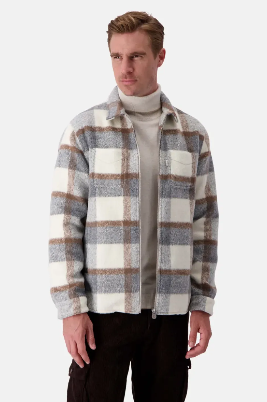 Jacken*Colours & Sons Worker Jacket-Zipped - Desert Check