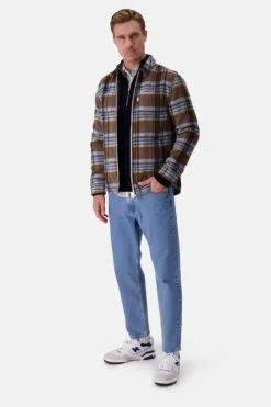 Jacken*Colours & Sons Worker Jacket-Zipped - Tobacco Check