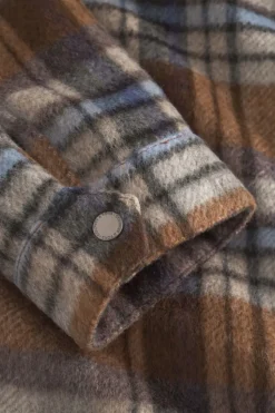 Jacken*Colours & Sons Worker Jacket-Zipped - Tobacco Check