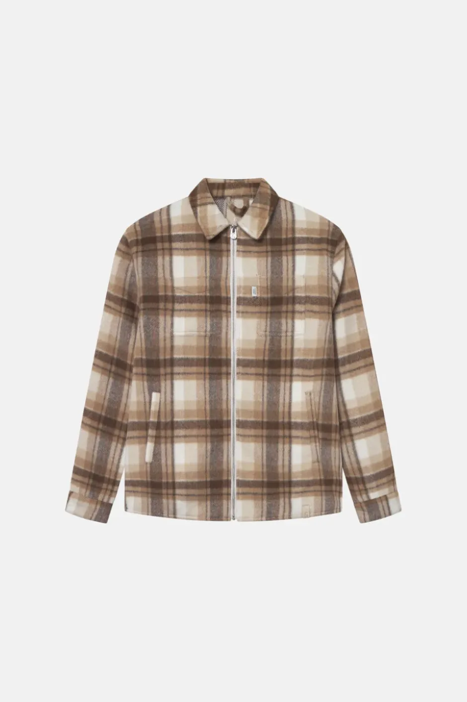 Jacken*Colours & Sons Worker Jacket-Zipped - Tobacco Check