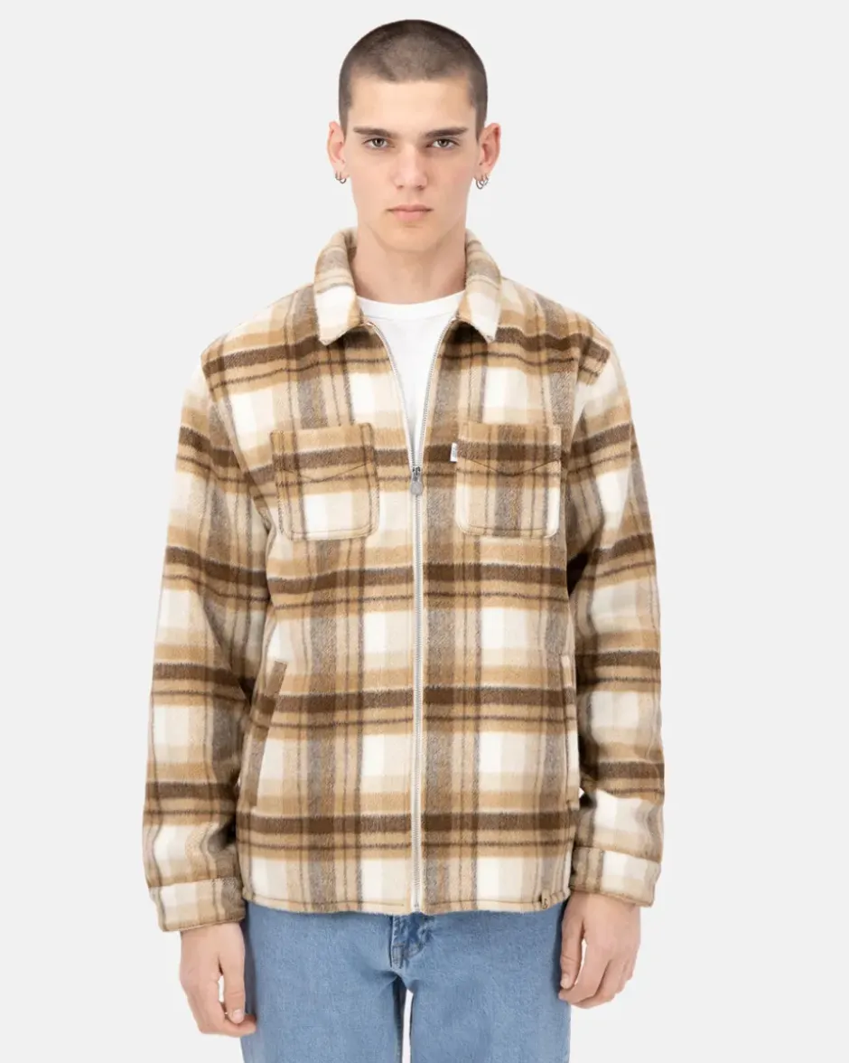 Jacken*Colours & Sons Worker Jacket-Zipped - Tobacco Check