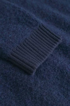 Pullover*Colours & Sons Zip Strickjacke-Bouclé - Navy