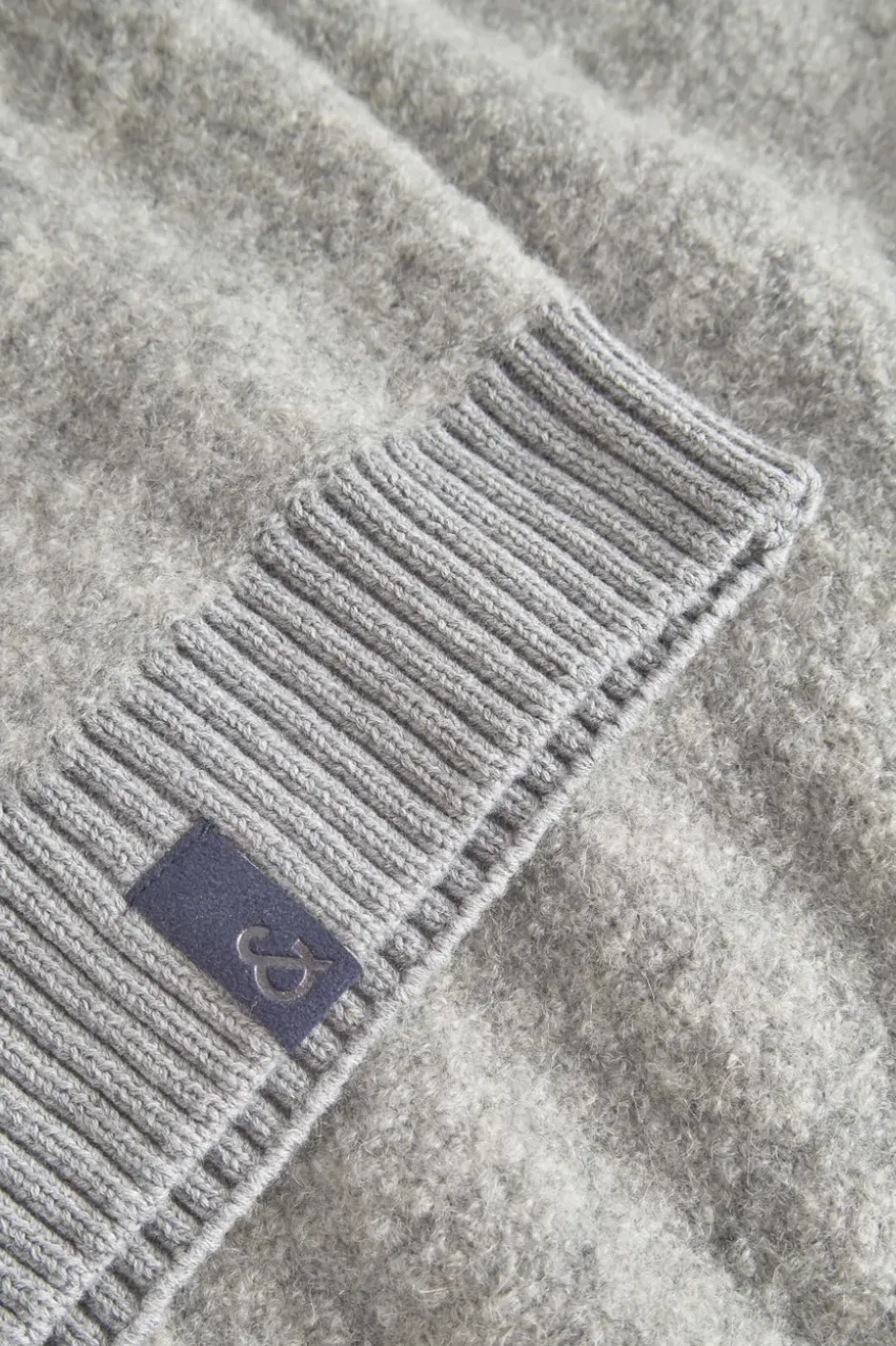 Pullover*Colours & Sons Zip Strickjacke-Bouclé - Silver
